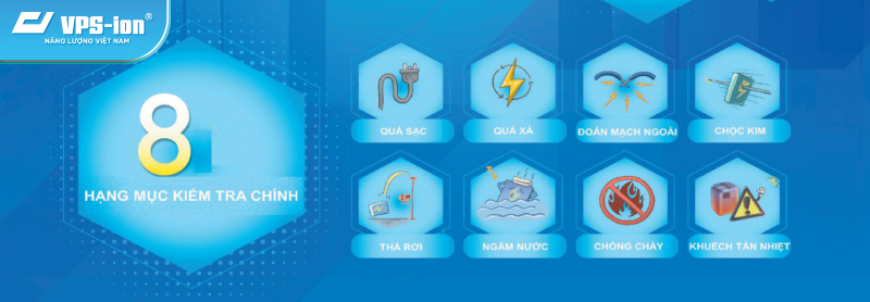 8 hạng mục kiểm tra chính của pin lithium Phylion 7248