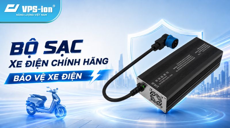 bộ sạc xe điện chính hãng bảo vệ xe điện