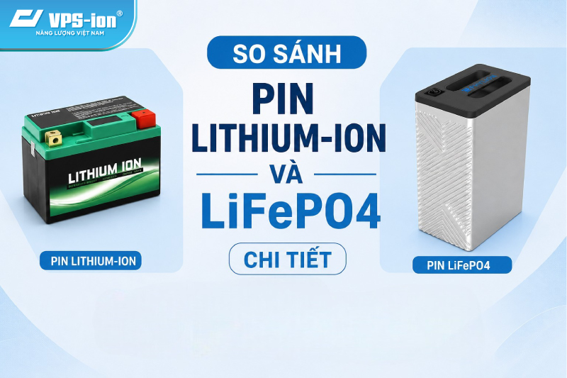 So sánh pin lithium-ion và LiFePo4 chi tiết