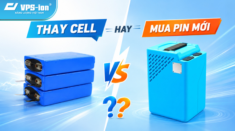 Có nên thay cell pin xe điện hay mua bộ pin lithium mới