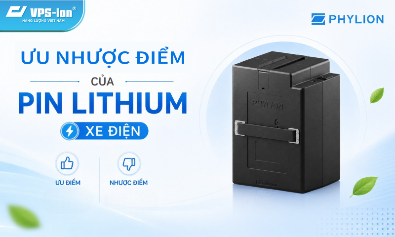 Ưu nhược điểm của pin lithium xe điện
