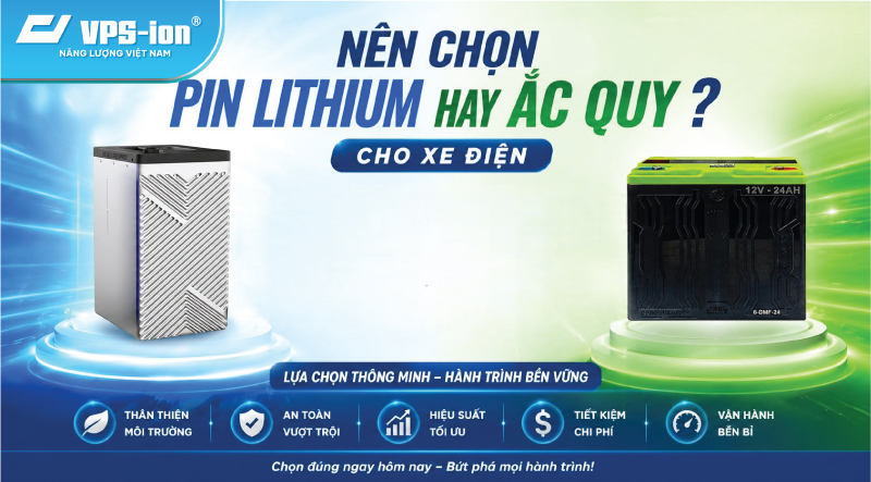 Nên Chọn Pin Lithium Hay Ắc Quy Cho Xe Điện? 
